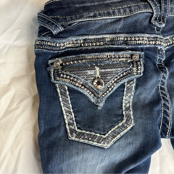 VIGOSS Skinny Bling Jeans Pants - Picture 9 of 16